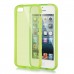 iPhone 5c - TPU Soft Protective Phone Cover Case - Clear Green